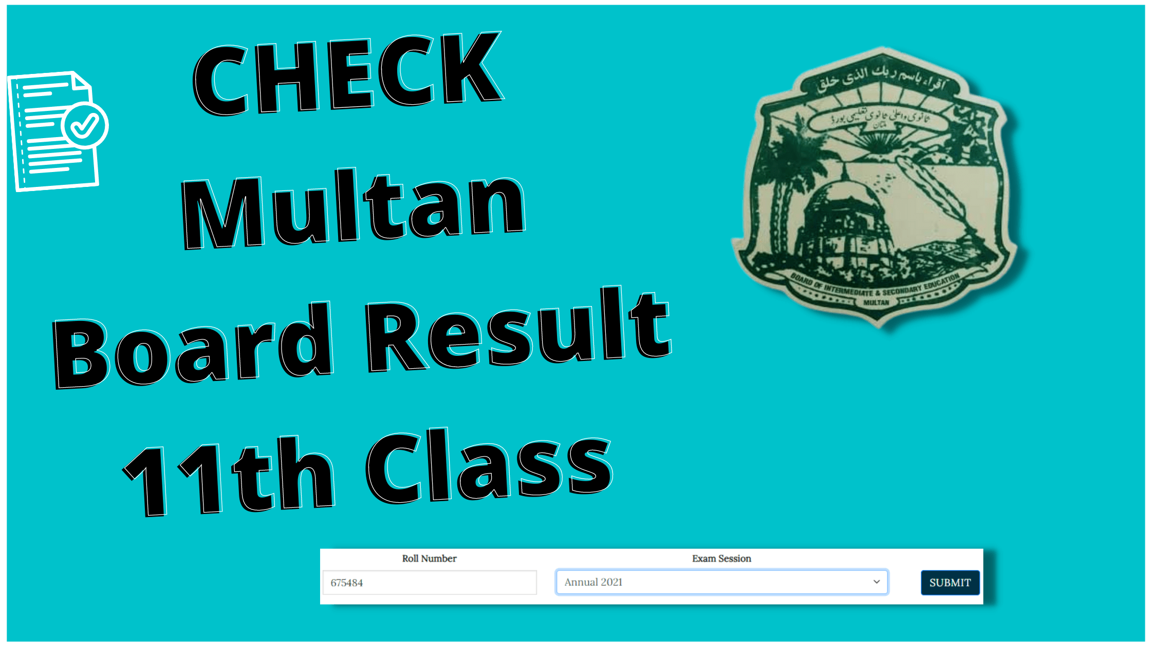 9th class result check 2022 multan board